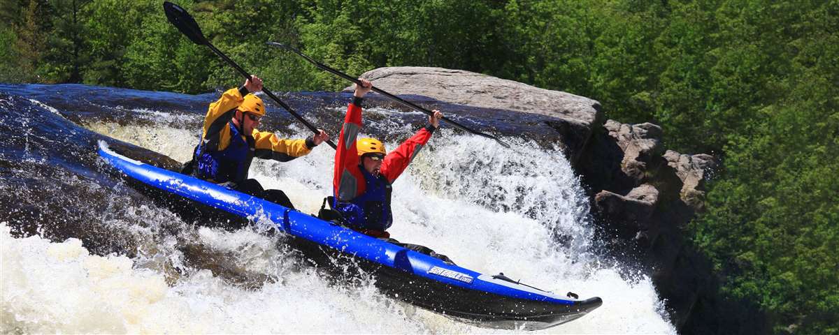 The only thing better than whitewater kayaking is whitewater kayaking for two!