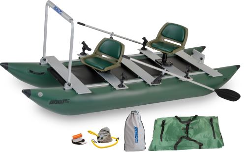 375fc Pro Angler Guide Inflatable Pontoon Fishing Boat Package