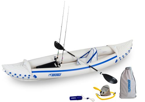 SE 370 Sport Fishing Inflatable Kayak Package