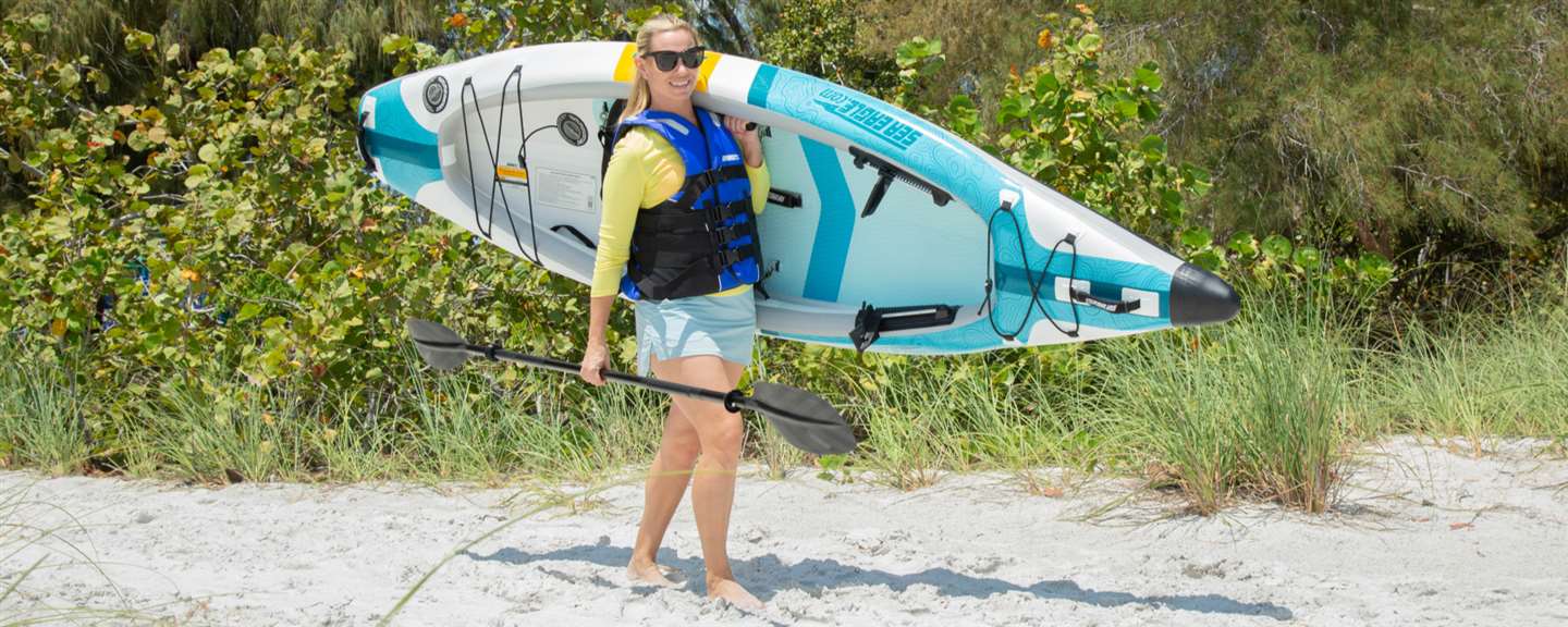 Sea Eagle introduces its first V-bottom all-drop-stitch ultralight high-performance kayak