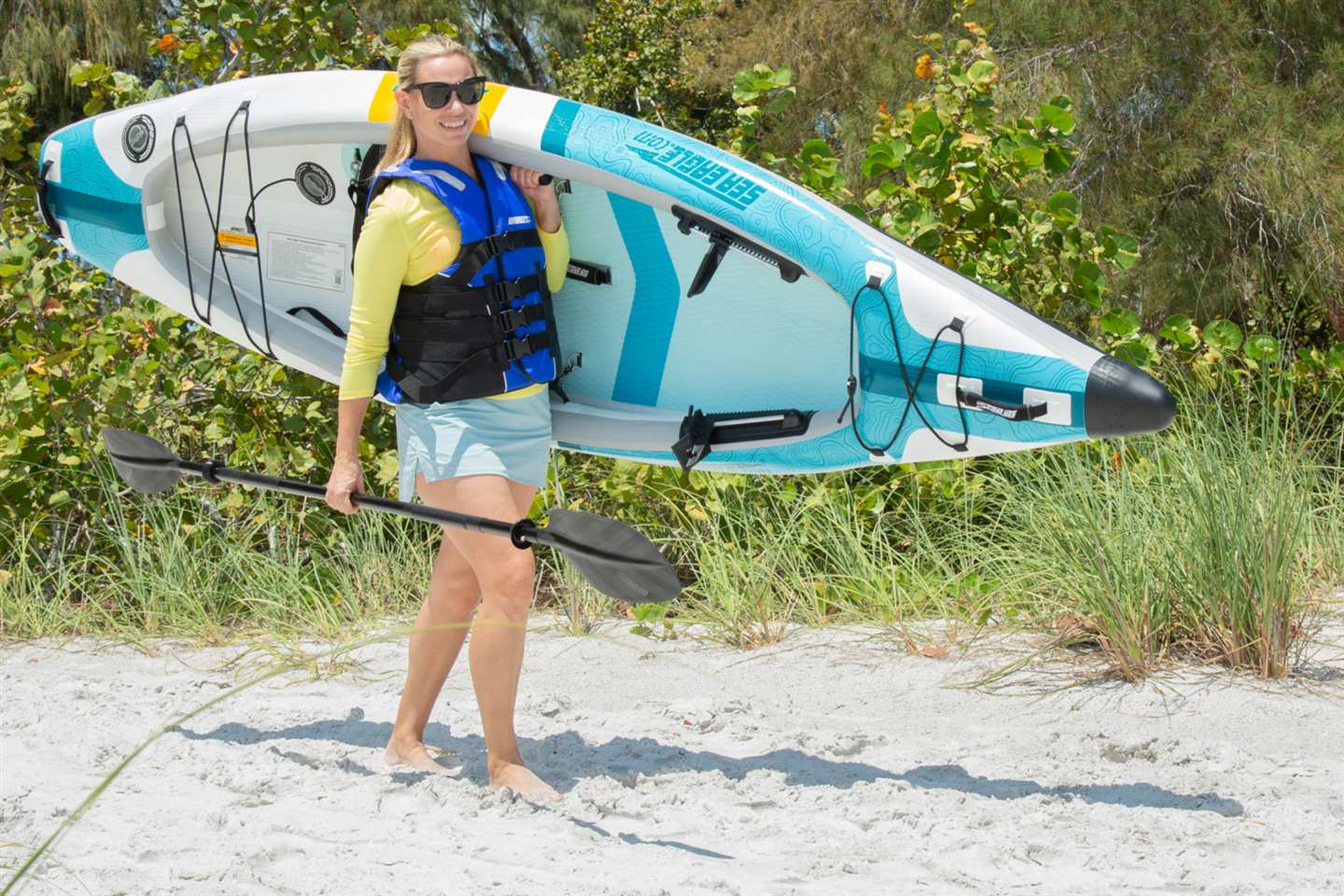 Sea Eagle introduces its first V-bottom all-drop-stitch ultralight high-performance kayak