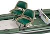 Tandem Green Locking Swivel Seats w/ 7" Pedestals alternate view 1096