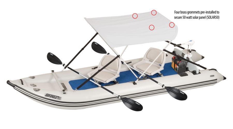 Solar 50 Canopy-smaller boat