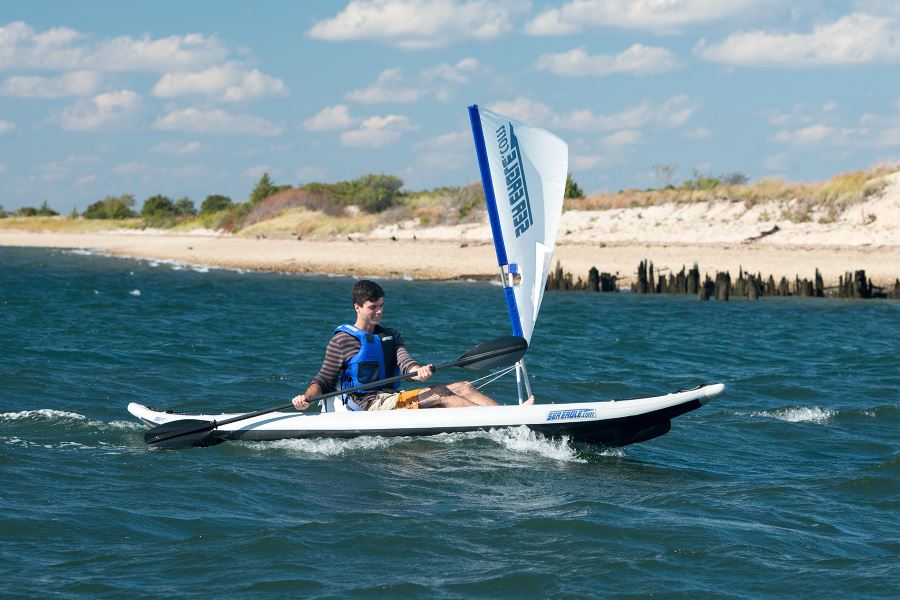 QuikSail- Universal Kayak Sail - SeaEagle.com QuikSail- Universal Kayak Sail - SeaEagle.com