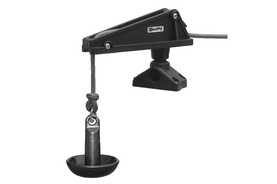 Scotty Anchor Lock with 241 Side Deck Mount, Black