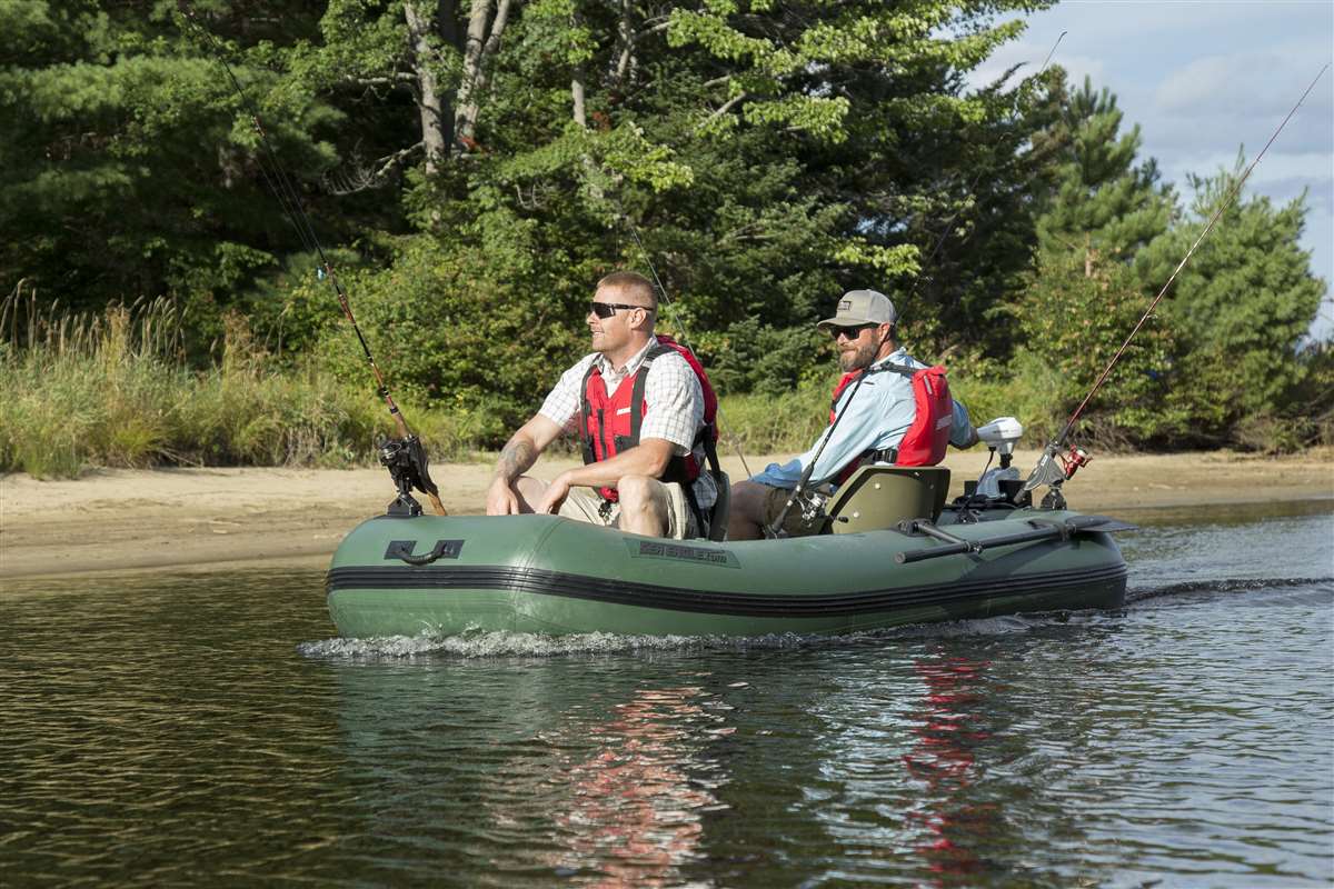 Troll along quietly without scaring the fish away