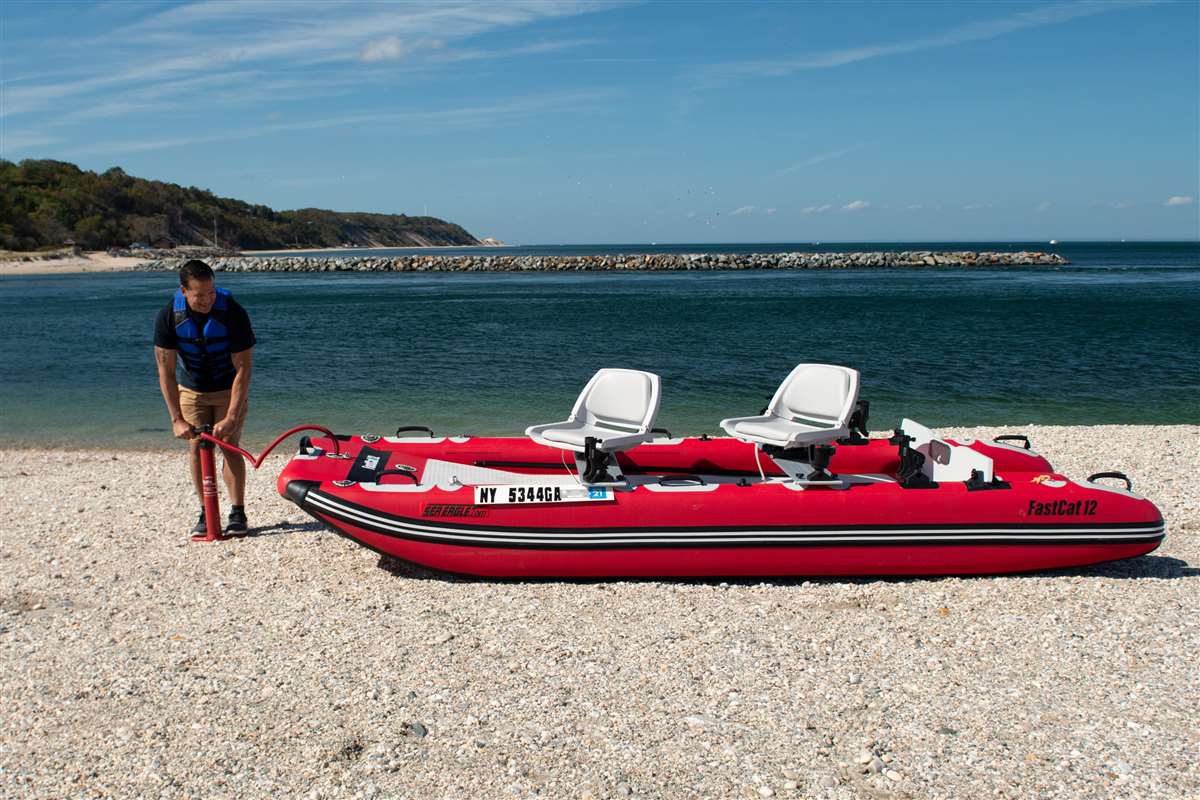 Being inflatable makes the FastCat12™ completely portable and transportable