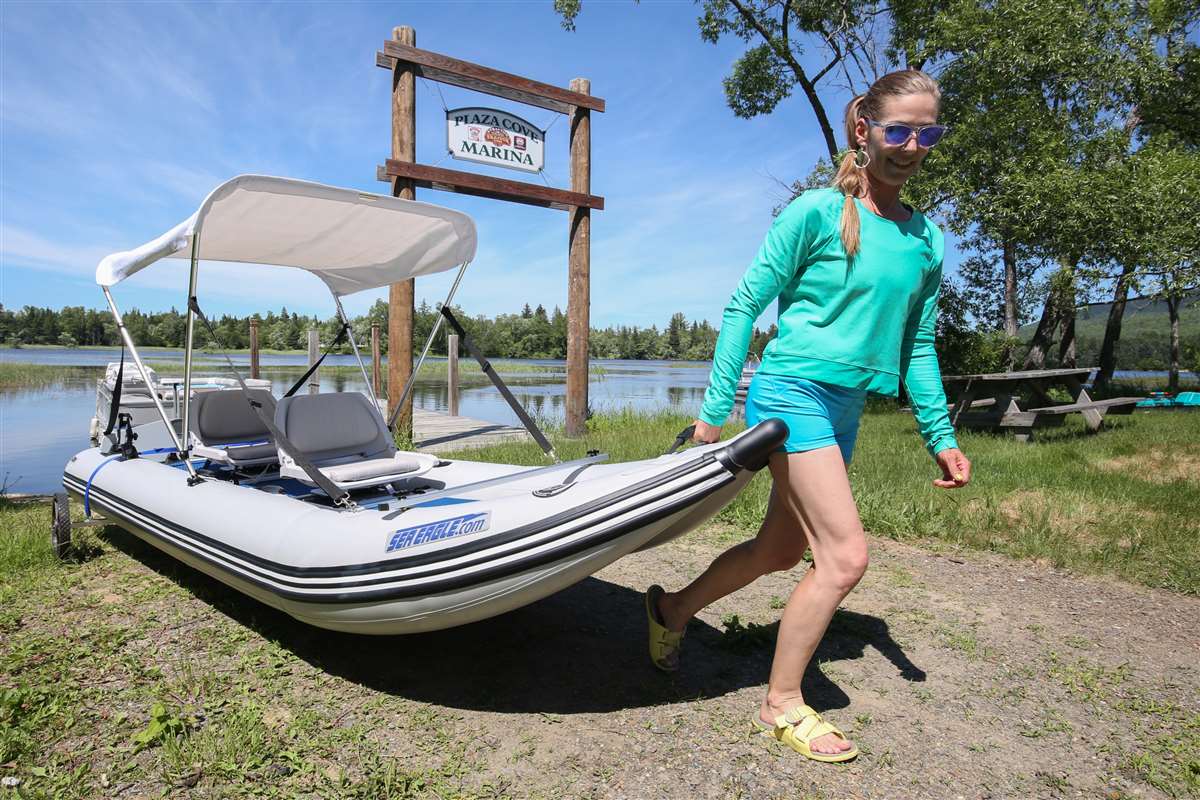 There's nothing easier than EZCARTing your PaddleSki to and from the water