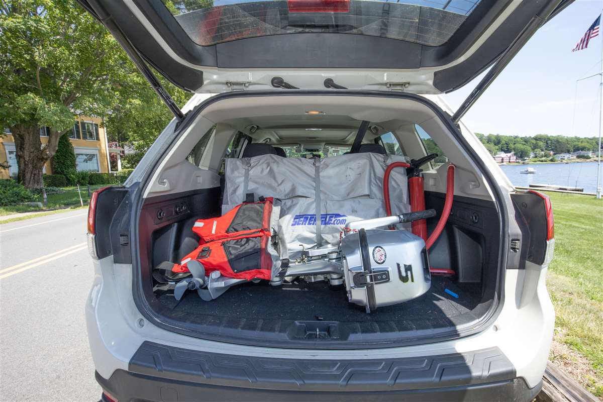 The PaddleSki™ Honda Motor Package packed in my car with room to spare!