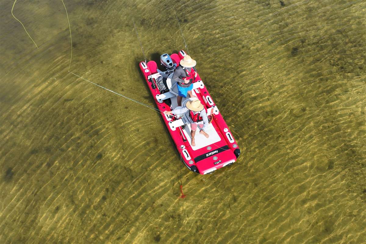 The FastCat12™ is an excellent craft for fishing skinny waters