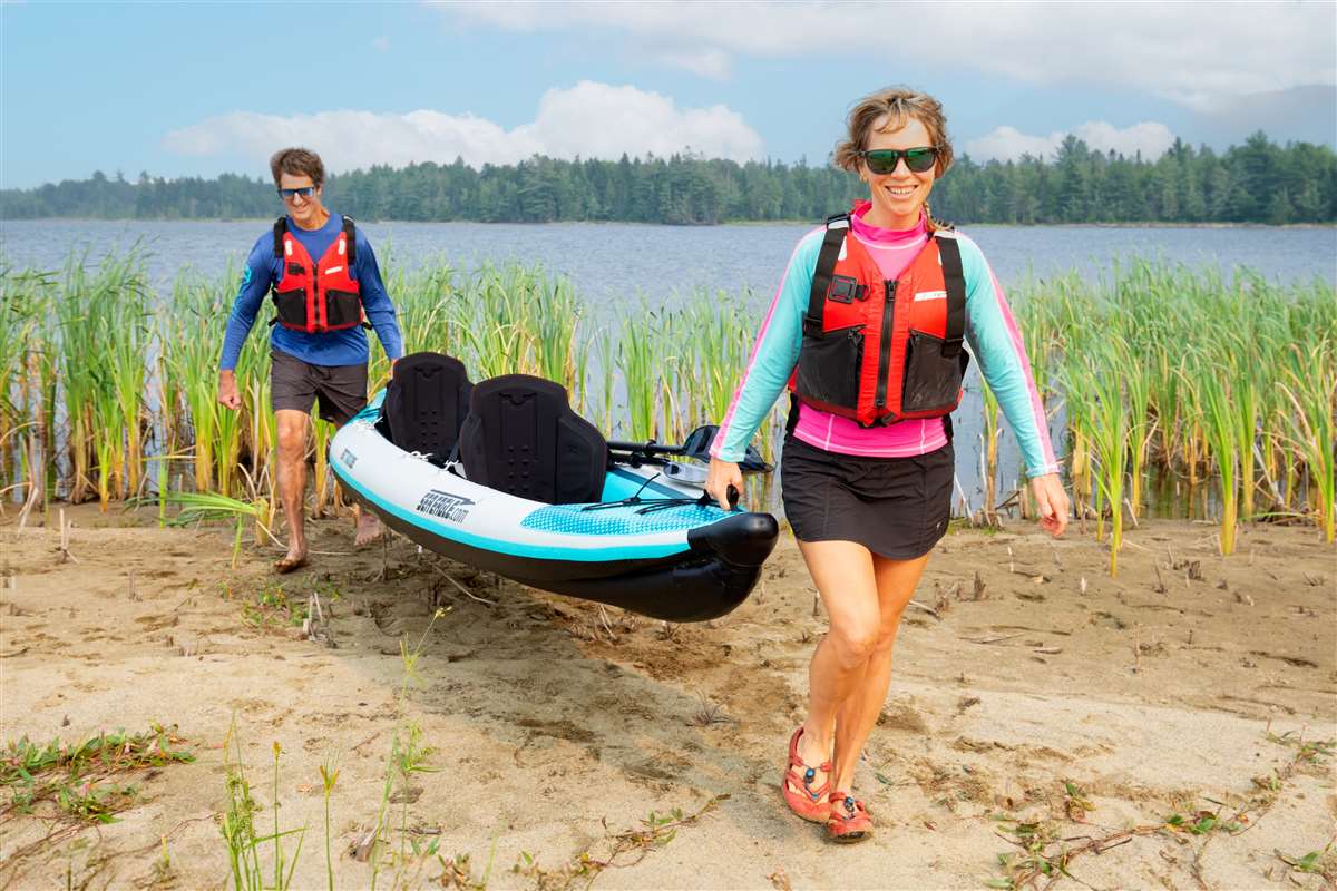 Multiple carry handles & lightweight make the 385ft easy to carry.