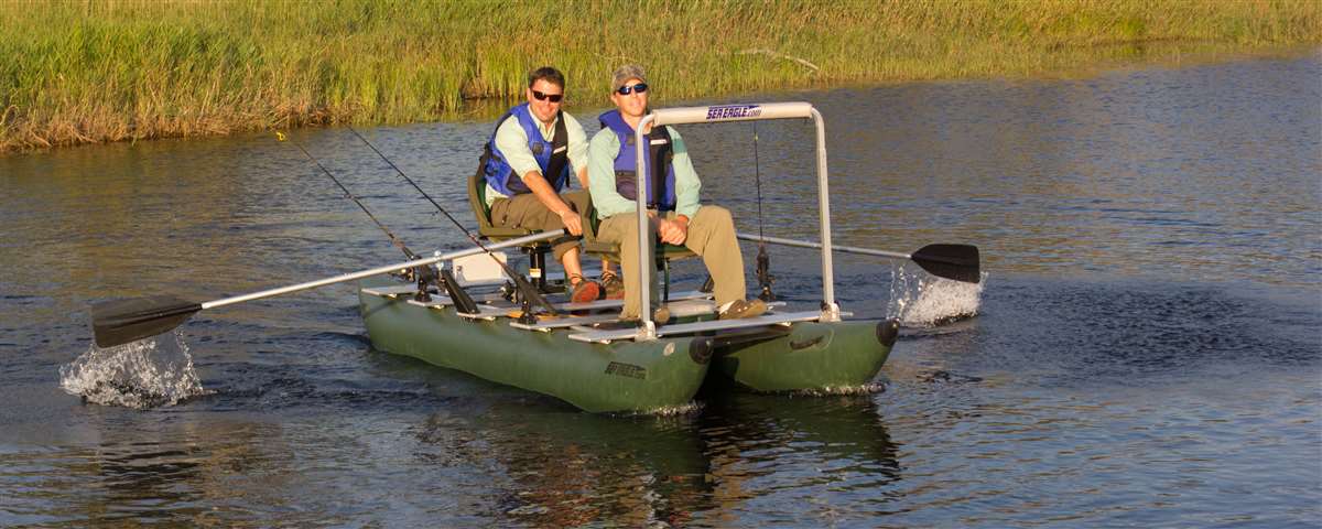 Sea Eagle 375fc 2 person Inflatable Fishing Boat. Package Prices starting  at $1,499 plus FREE Shipping