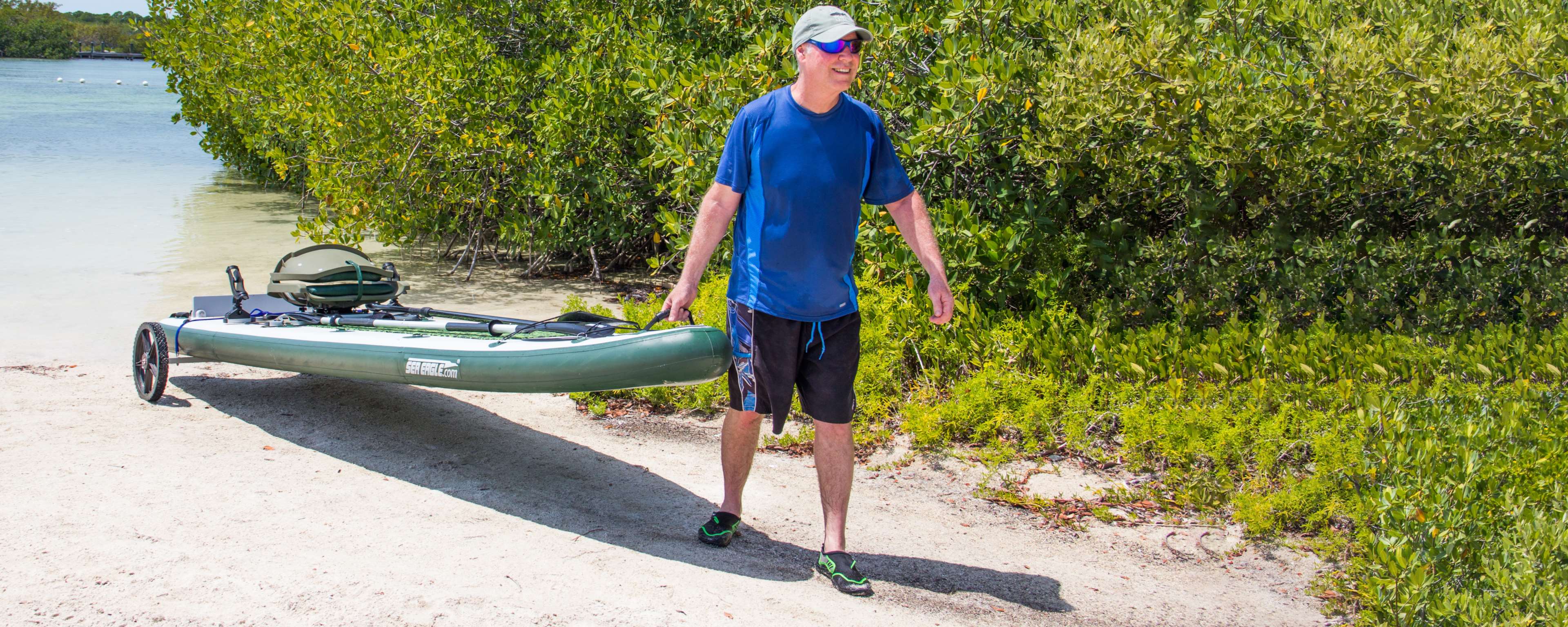 Sea Eagle FS126 2 person Inflatable Fishing StandUp Paddleboard