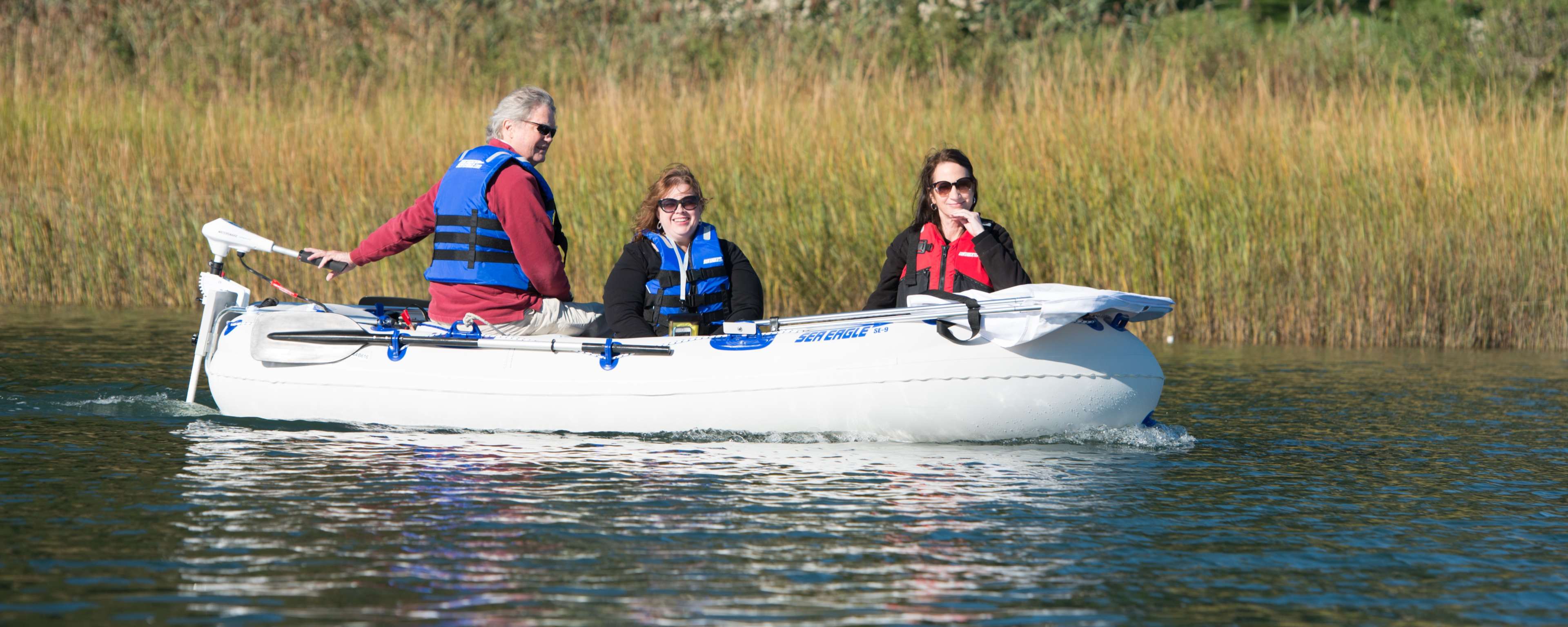 Sea Eagle SE9 4 person Inflatable Boat. Package Prices starting at 499