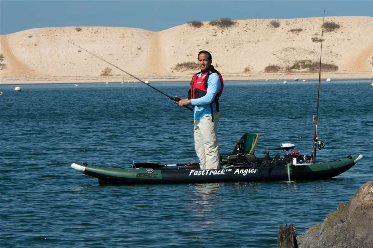 Sea Eagle 385fta 3 person Inflatable Fishing Boat. Package