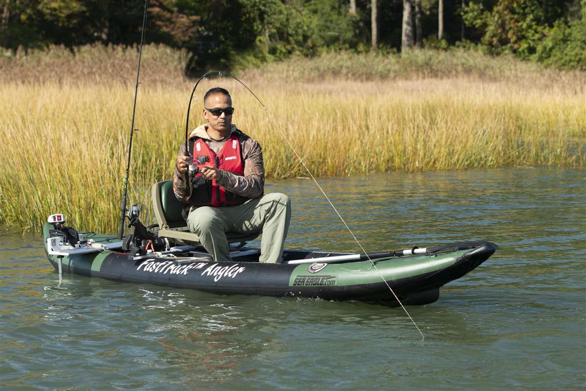 Sea Eagle 385fta 3 person Inflatable Fishing Boat. Package Prices starting  at $1,199 plus FREE Shipping