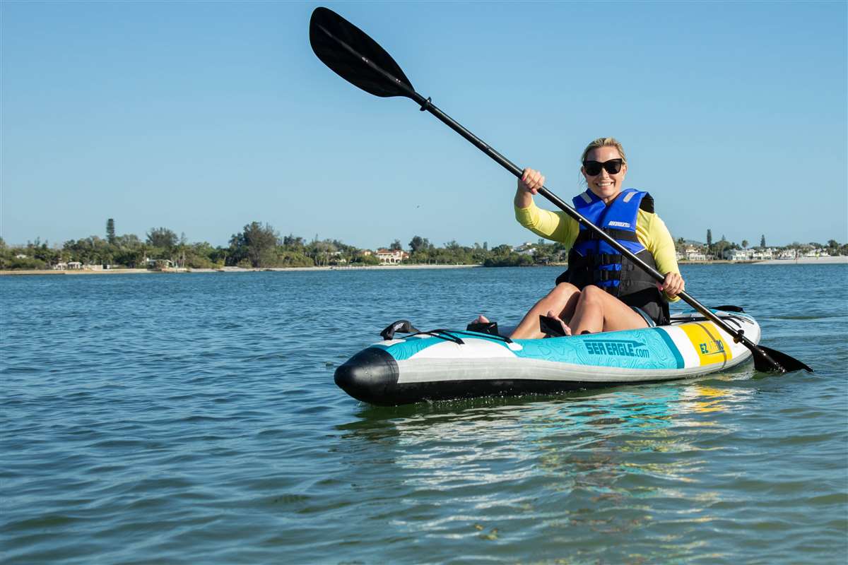 Sea Eagle EZLite10™ 1 person Inflatable Kayak. Package Sea Eagle EZLite10™ 1 person Inflatable Kayak. Package