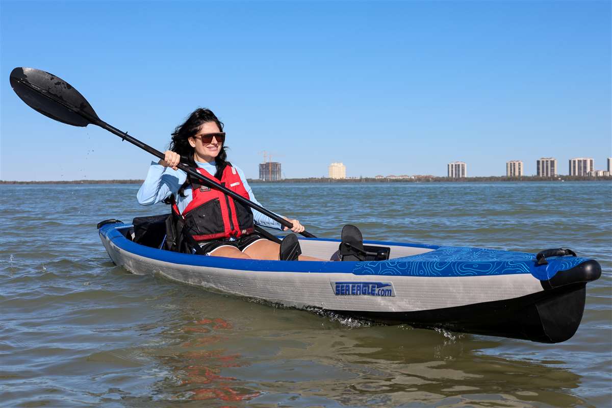 The Sea Eagle 393 RazorLite™ cuts easily through waves