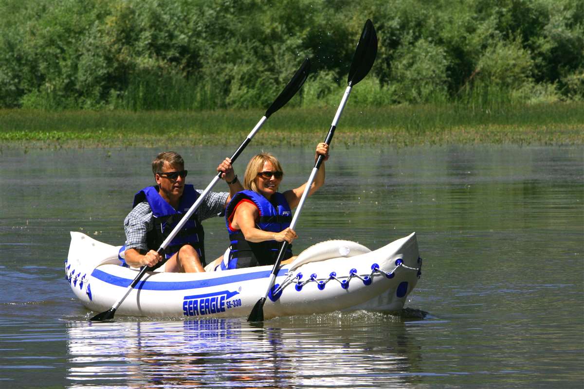 Sea Eagle SE 330 2 person Inflatable Kayak. Package Prices starting at $229  plus FREE Shipping