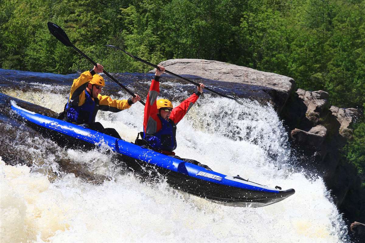 The only thing better than whitewater kayaking is whitewater kayaking for two!