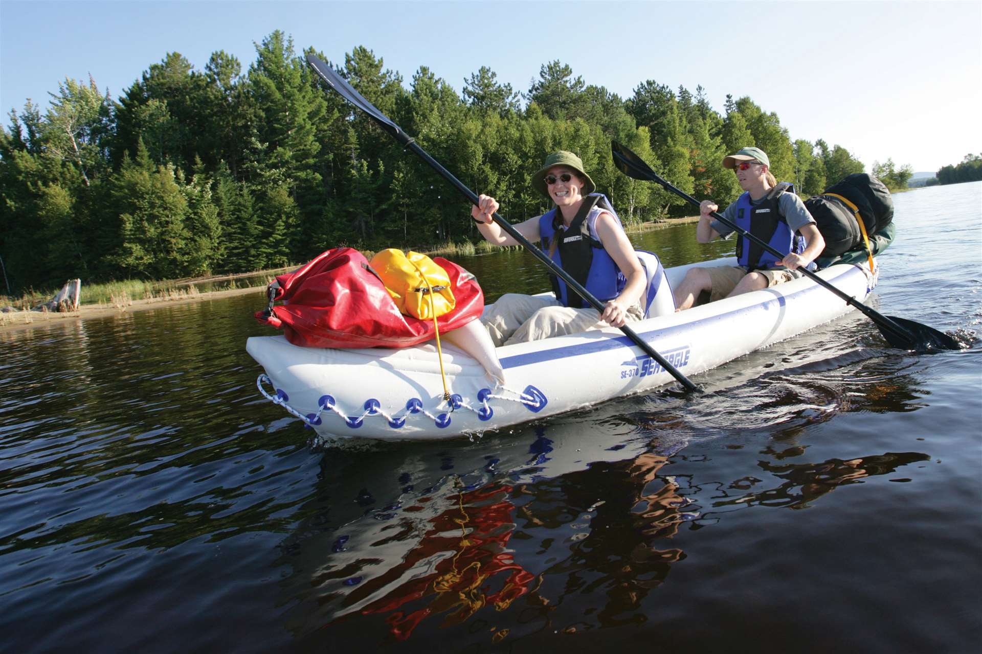 Sea Eagle SE 370 3 person Inflatable Kayak. Package Prices starting at 349 plus FREE Shipping