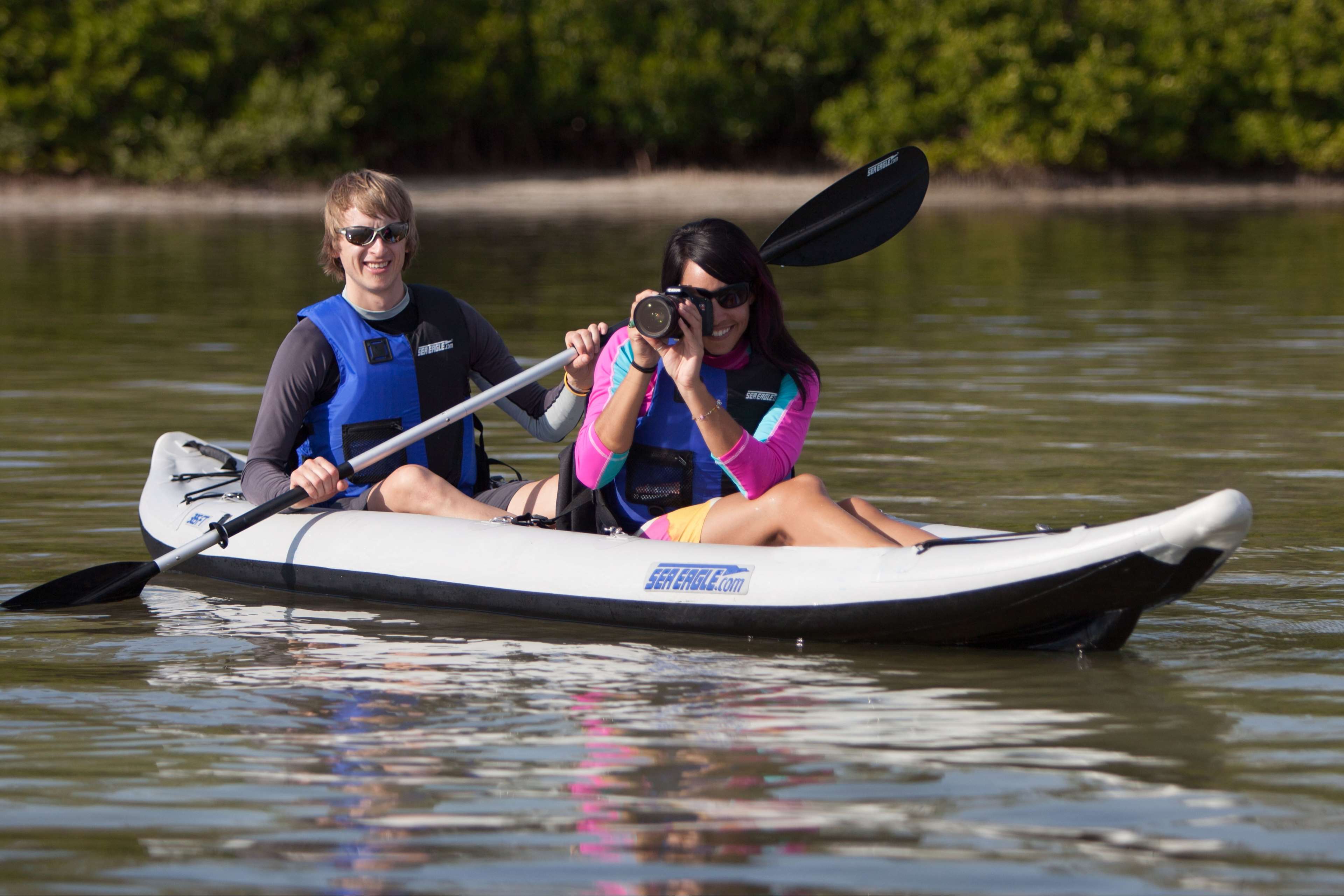 Sea Eagle 385ft 3 person Inflatable Kayak. Package Prices starting at 999 plus FREE Shipping