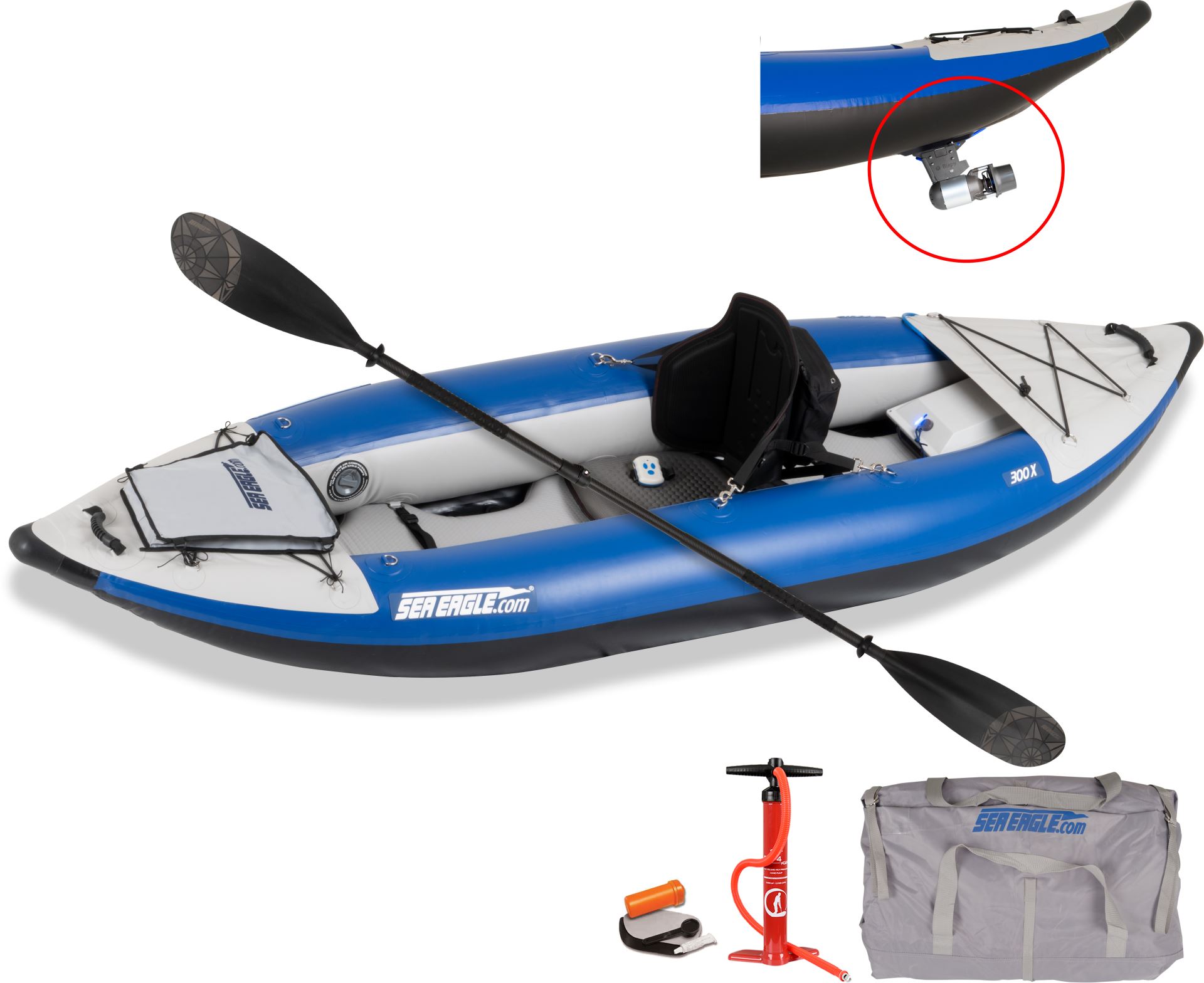 Sea Eagle 300x 1 person Inflatable Kayak. Package Prices starting at $799  plus FREE Shipping