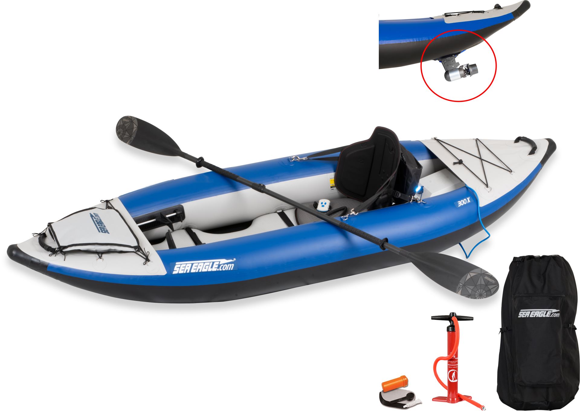 Sea Eagle 300x 1 person Inflatable Kayak. Package Prices starting at $799  plus FREE Shipping