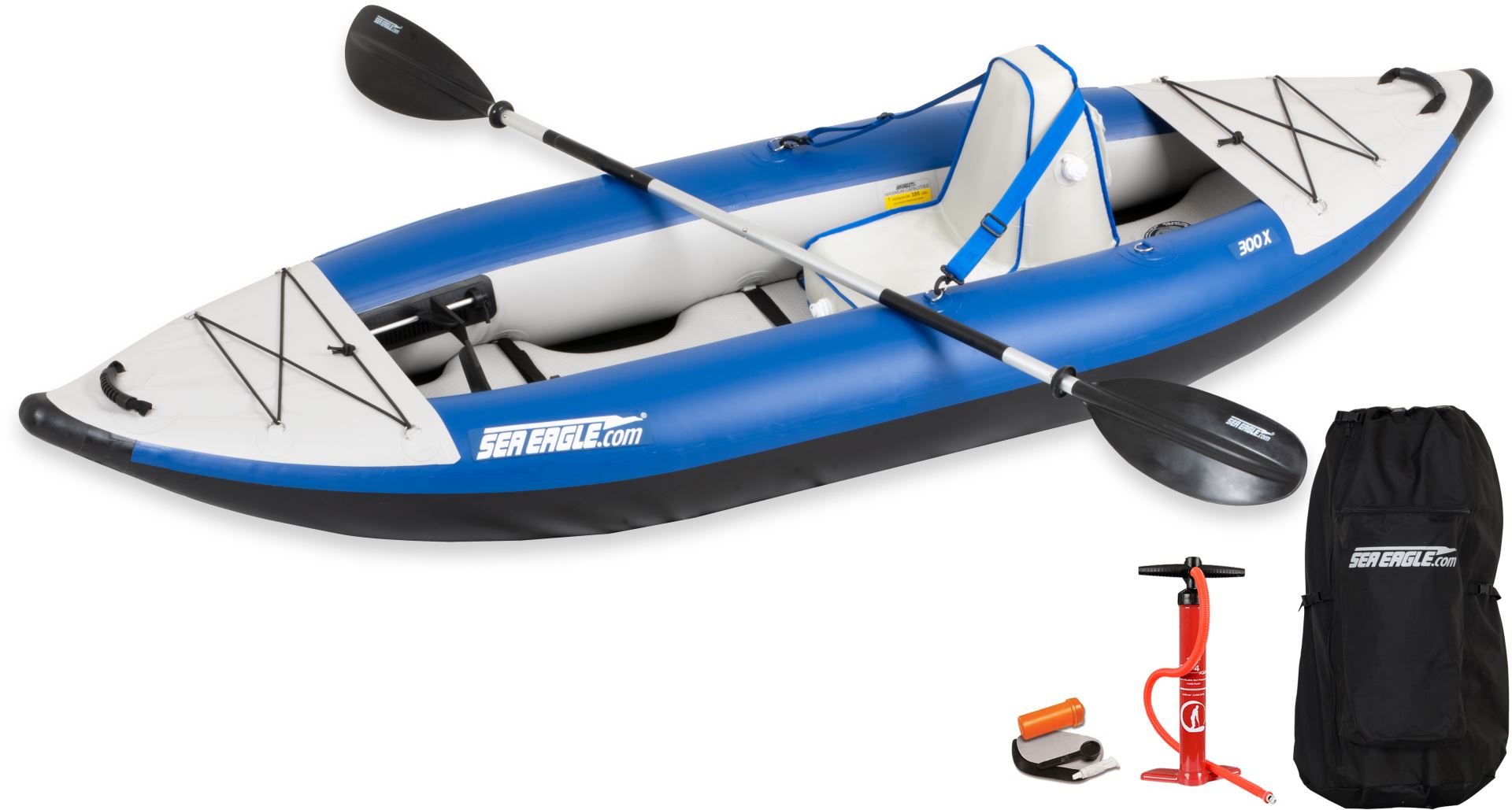 Sea Eagle 300x Explorer Inflatable Kayak Pro Carbon Package