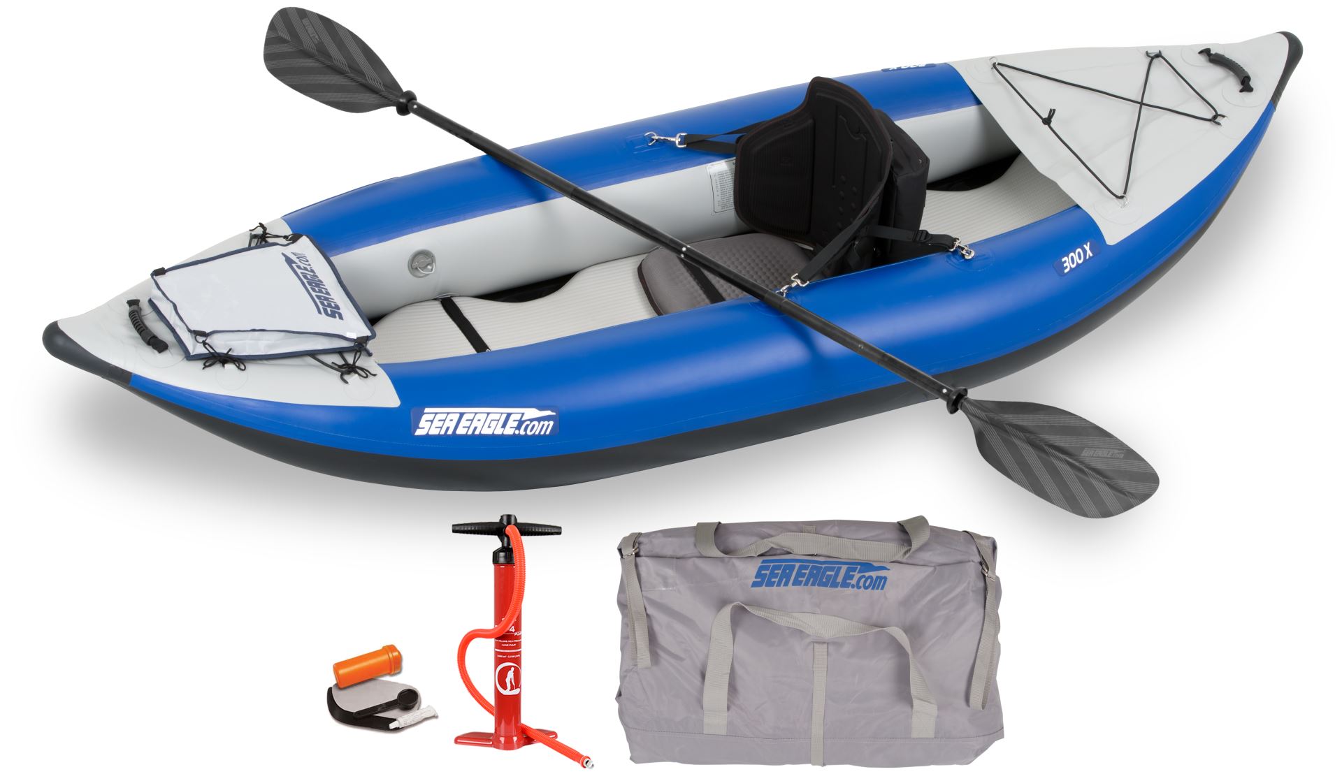 sea eagle 300x 1 person inflatable kayak. package prices