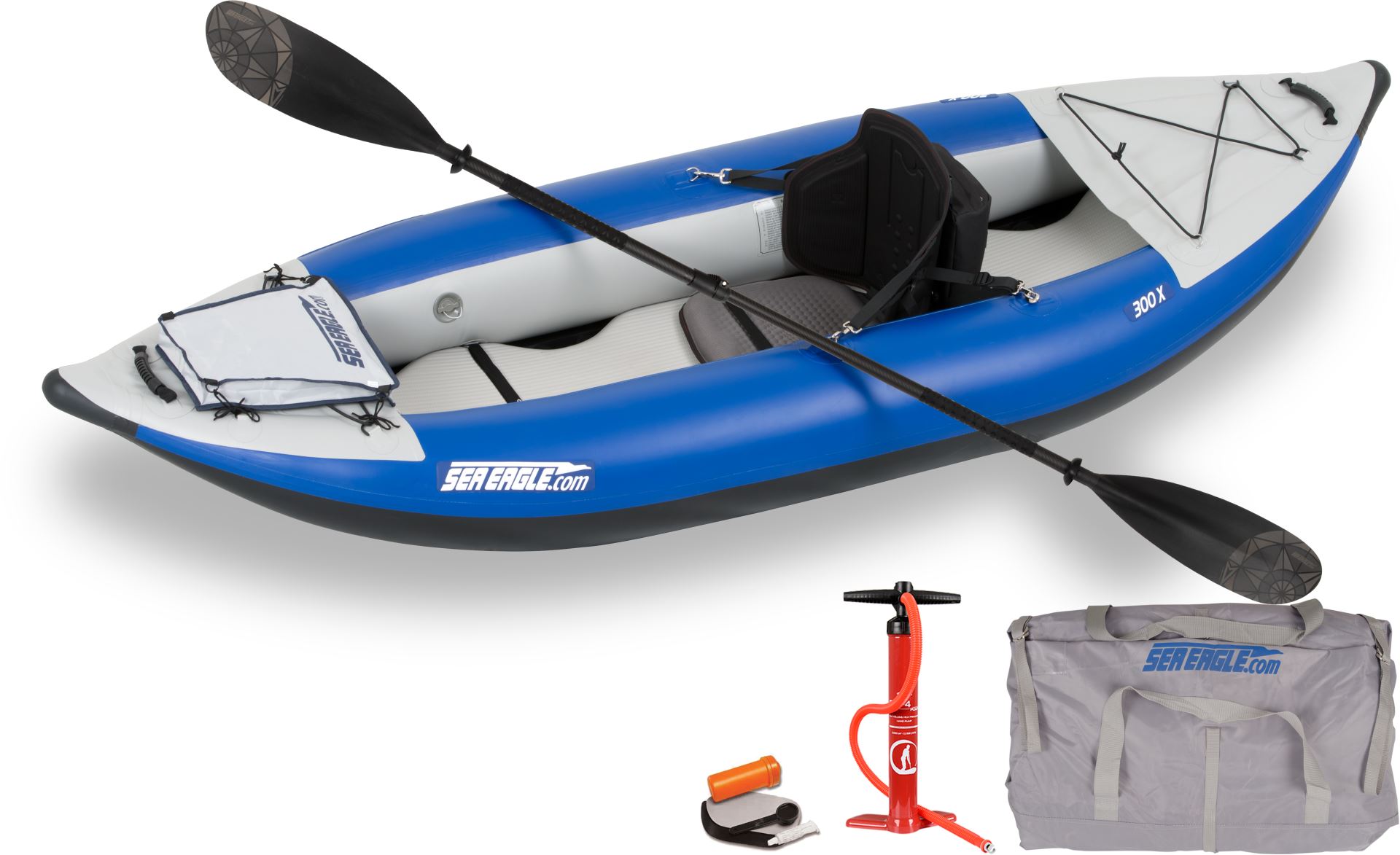  Sea Eagle 285 Inflatable Frameless Fishing Pontoon Boat - Pro  Package : Open Water Inflatable Rafts : Sports & Outdoors