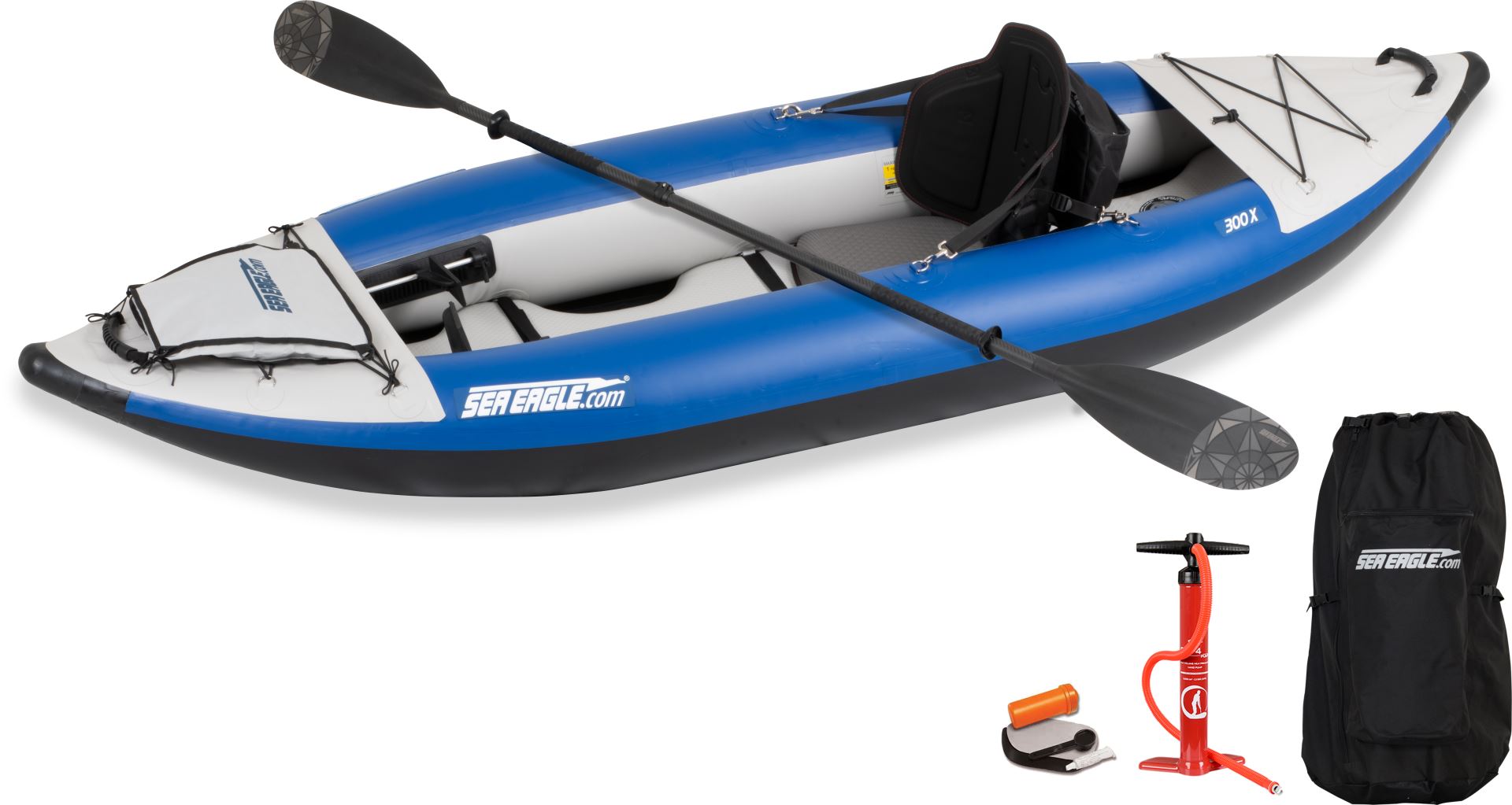  Sea Eagle 285 Inflatable Frameless Fishing Pontoon Boat - Pro  Package : Open Water Inflatable Rafts : Sports & Outdoors