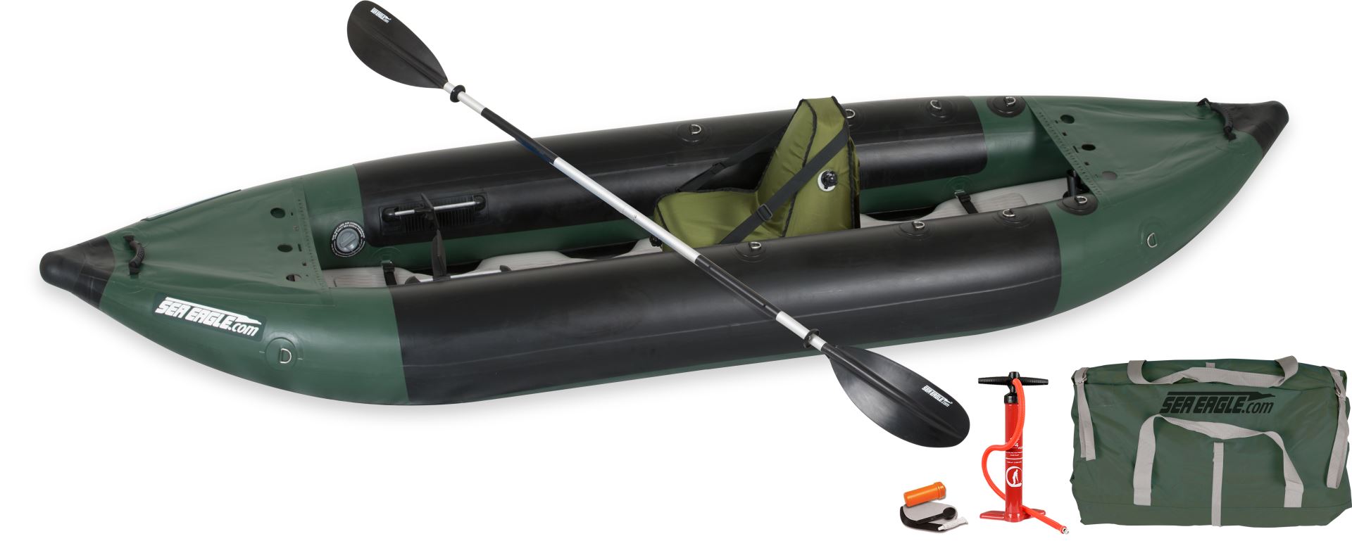 Sea Eagle 350fx 1 person Inflatable Fishing Boat. Package Prices starting  at $1,099 plus FREE Shipping