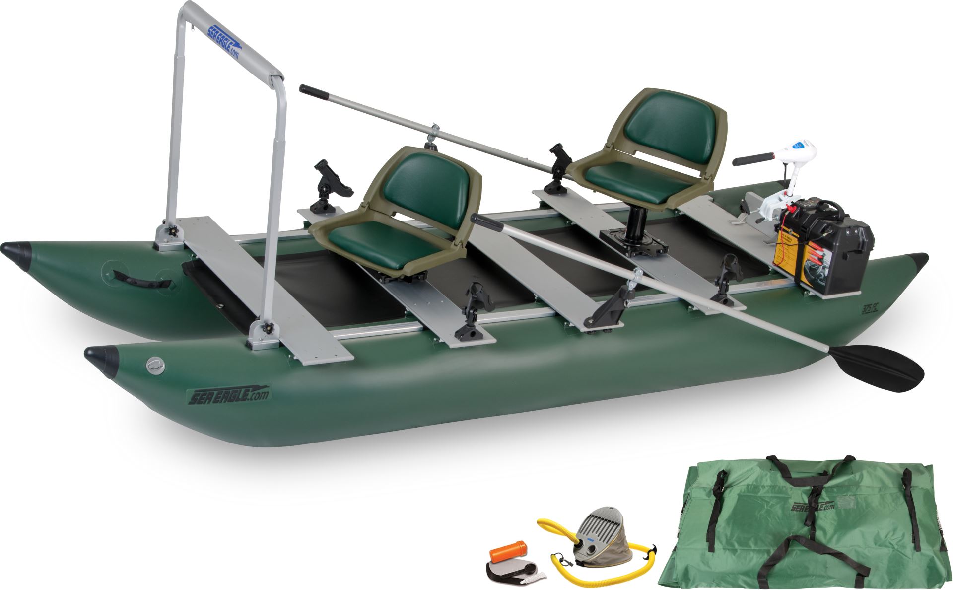 Sea Eagle 375fc FoldCat™ Inflatable 2-person Fishing Boat - SeaEagle.com 