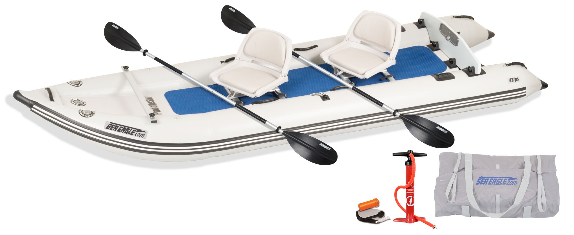 Sea Eagle 437ps 2 person Inflatable Boat. Package Prices starting at $1,299  plus FREE Shipping