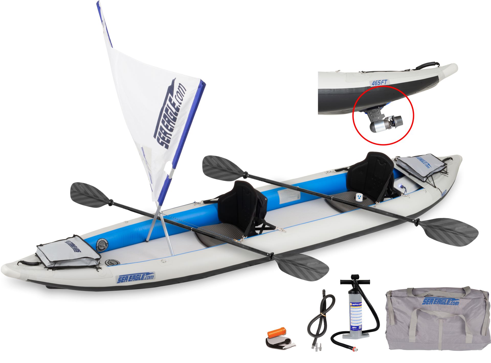 Sea Eagle 420x 3 person Inflatable Kayak. Package Prices starting at $1,099  plus FREE Shipping