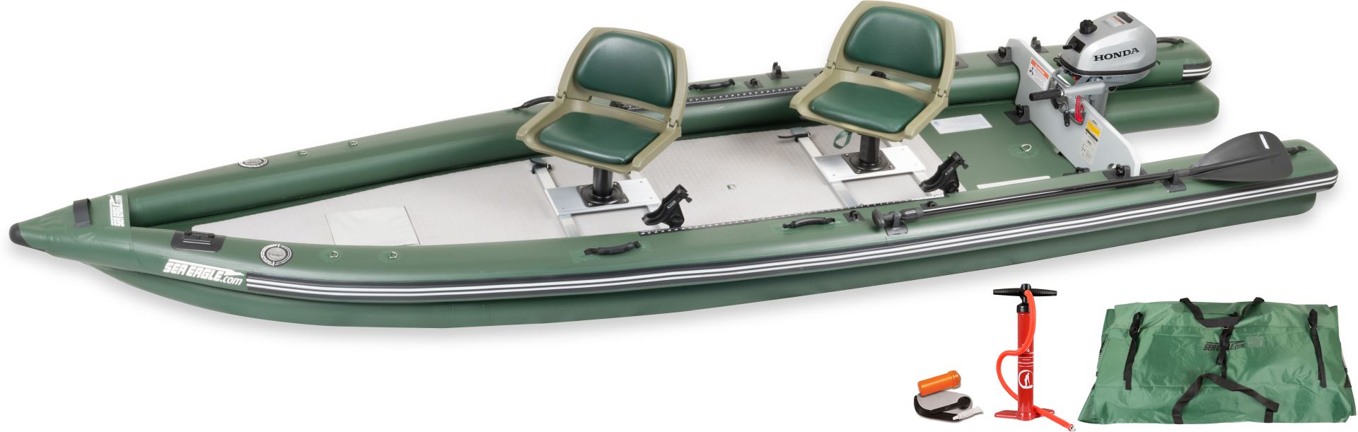 Sea Eagle FSK16 3 person Inflatable Fishing Boat. Package 