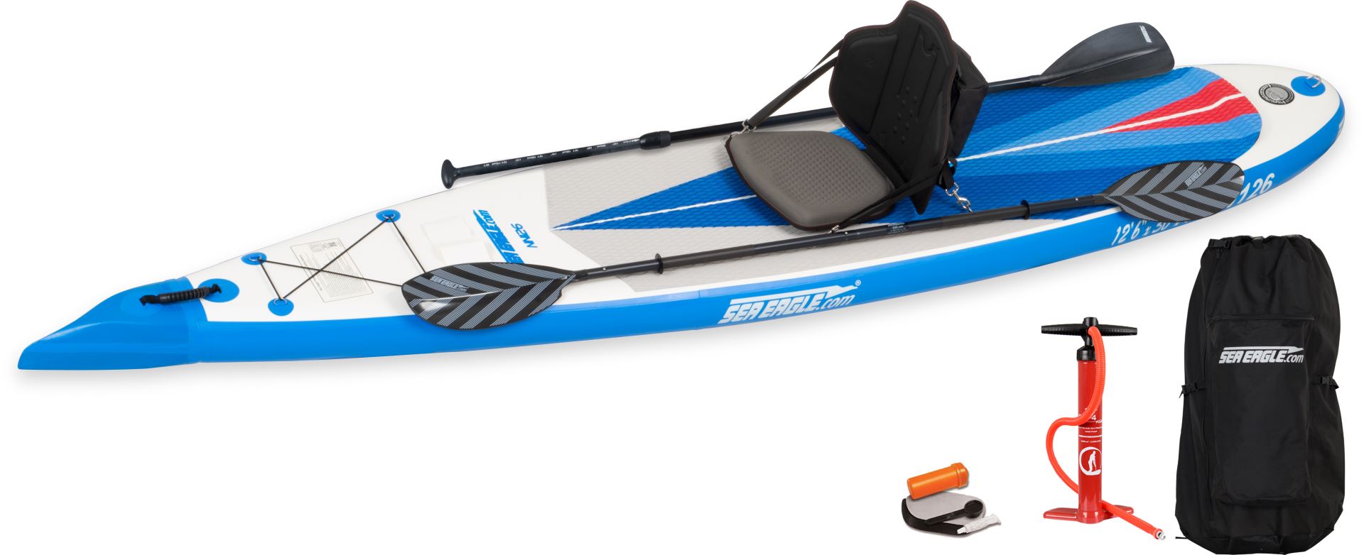Sea Eagle NN126 1 person Inflatable Paddleboard. Package Prices starting at  $649 plus FREE Shipping