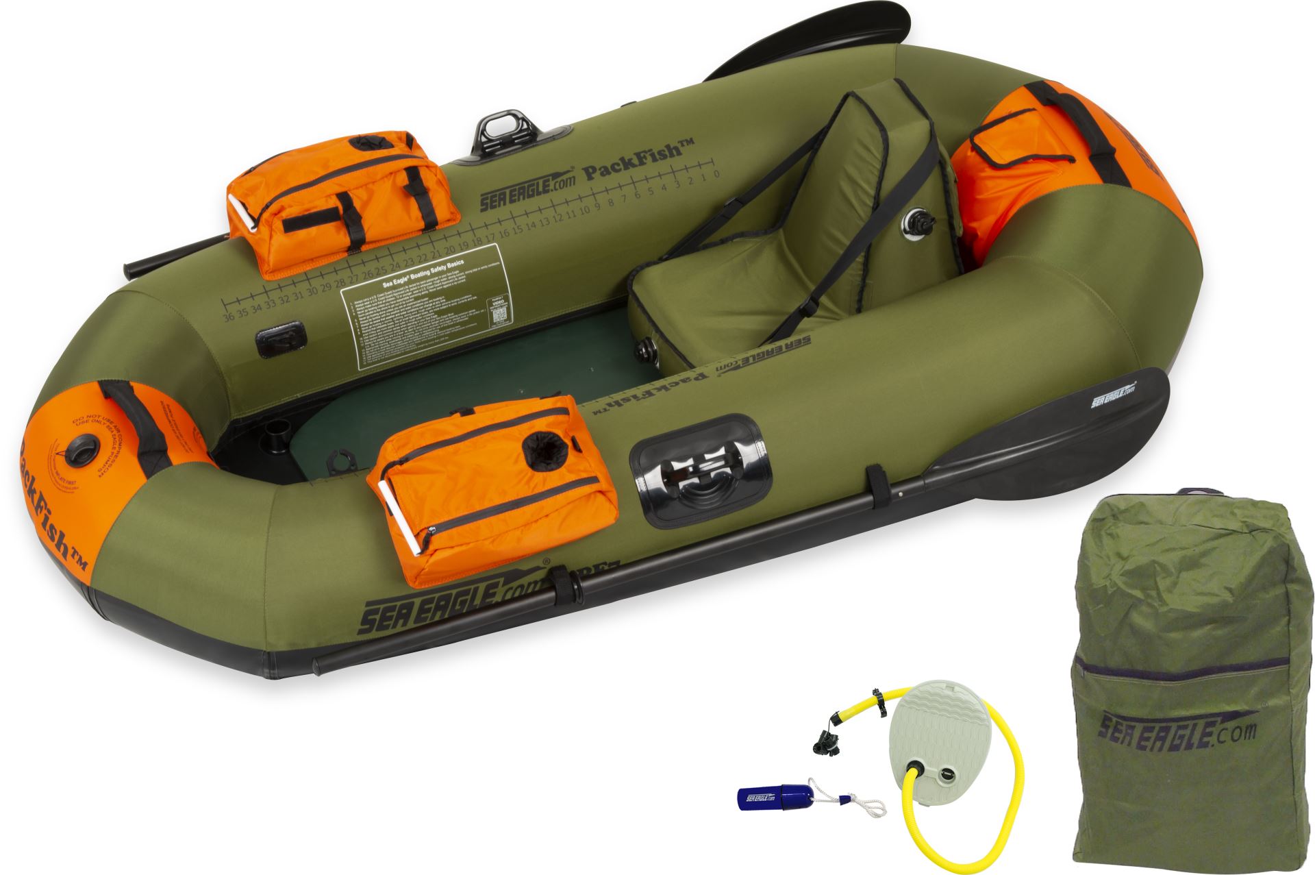 Sea Eagle PackFish7™ 1 person Inflatable Fishing Boat. Package Prices  starting at $469 plus FREE Shipping