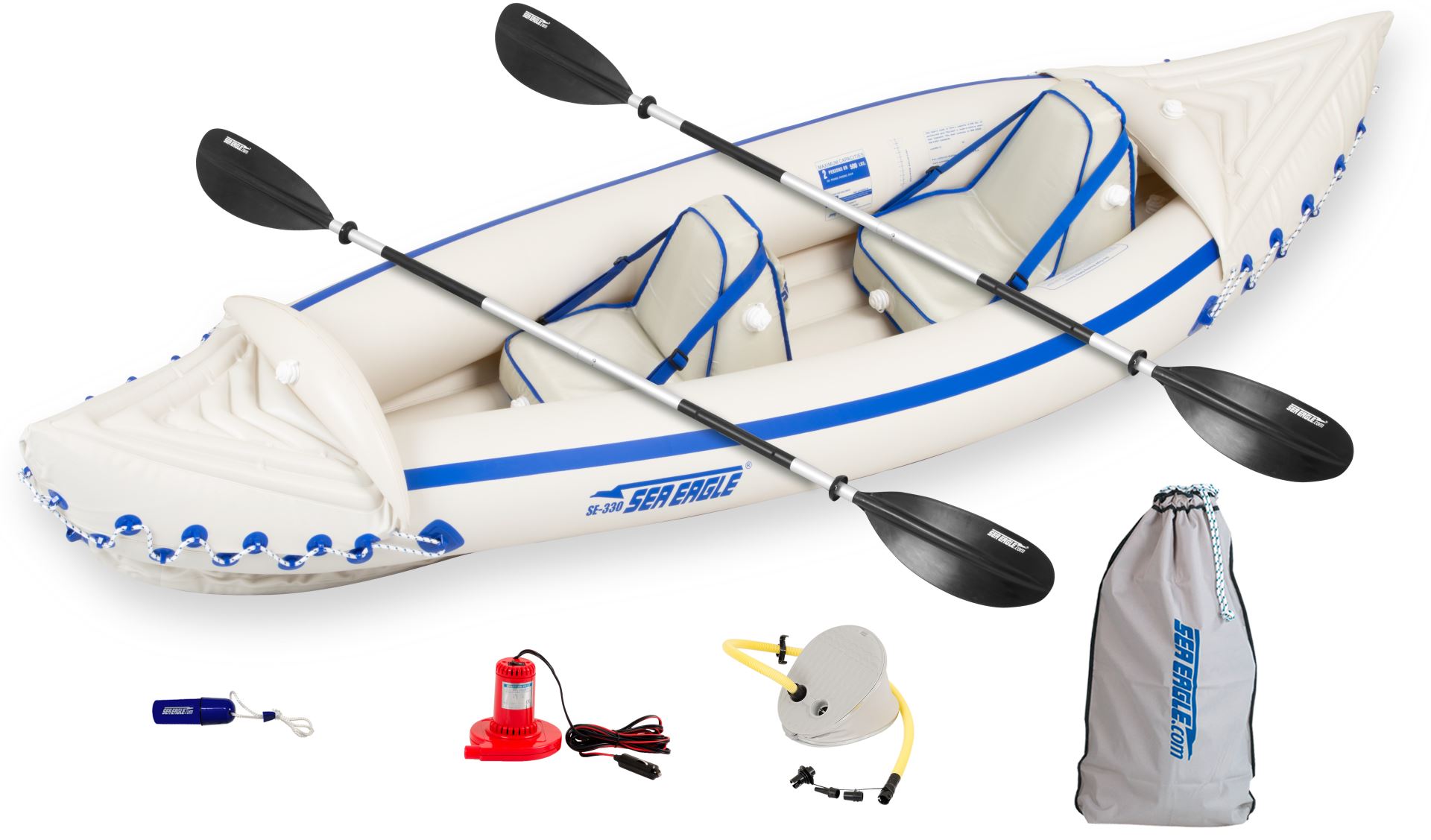 Sea Eagle SE 330 2 person Inflatable Kayak. Package Prices starting at $229  plus FREE Shipping