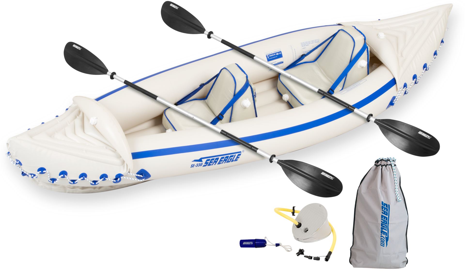 Sea Eagle SE 330 2 person Inflatable Kayak. Package Prices starting at $229  plus FREE Shipping