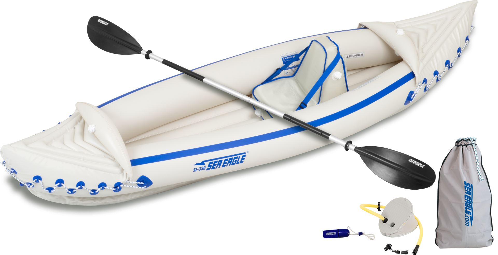 vogn Electrify finger Sea Eagle SE 330 2 person Inflatable Kayak. Package Prices starting at $239  plus FREE Shipping