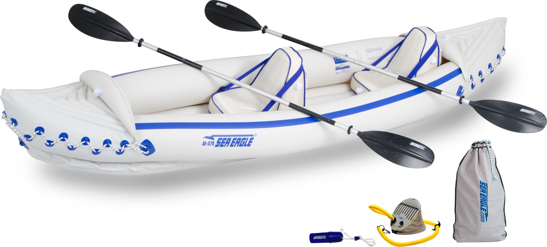 Ambassadør Spanien erosion Sea Eagle SE 370 3 person Inflatable Kayak. Package Prices starting at $249  plus FREE Shipping