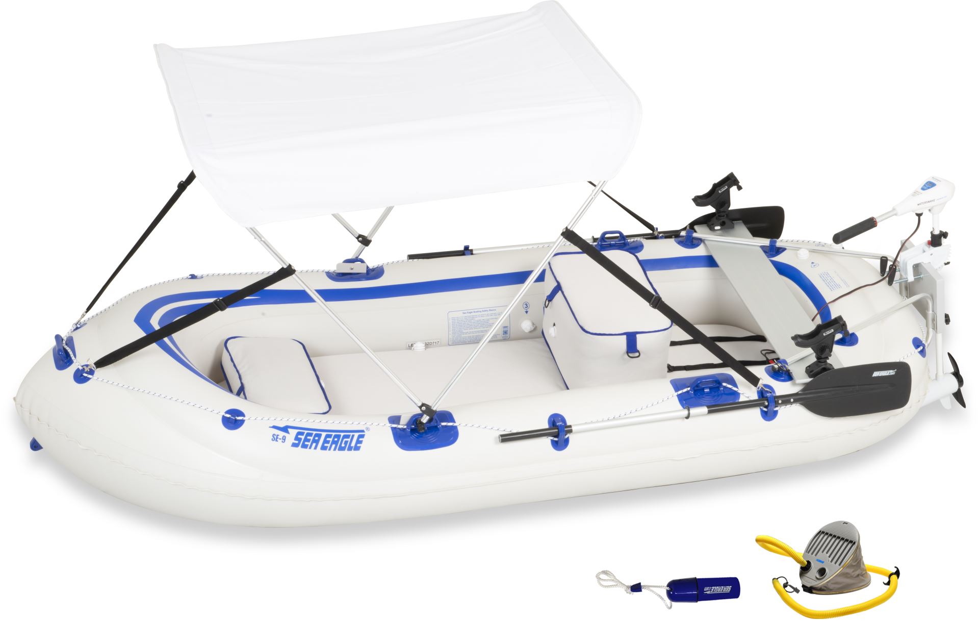 Sea Eagle SE9 4 person Inflatable Boat. Package Prices starting at $499  plus FREE Shipping