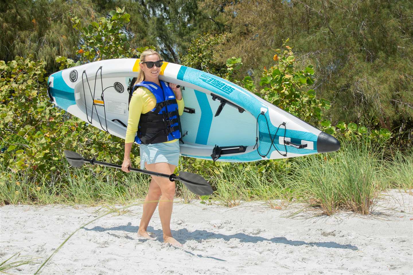 Sea Eagle introduces its first V-bottom all-drop-stitch ultralight high-performance kayak