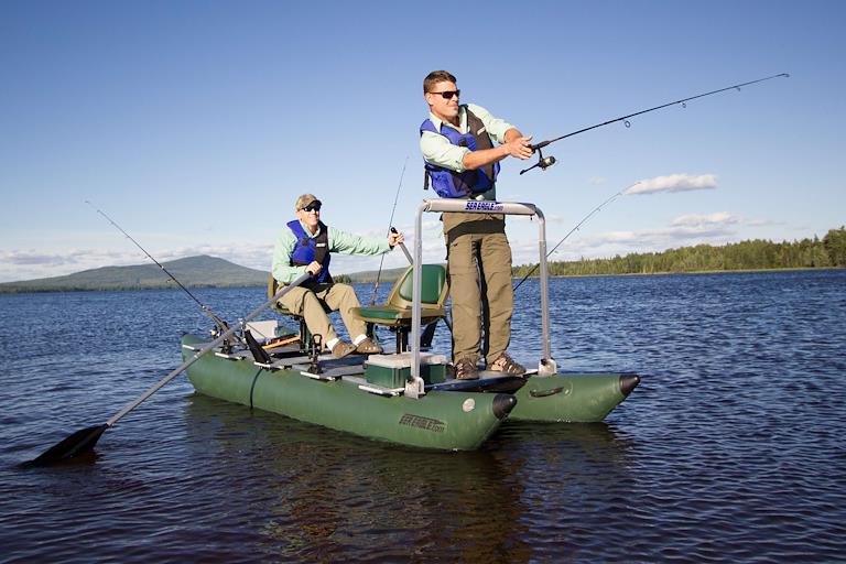 375 FoldCat™ Inflatable 2-man Pontoon Fishing Boat