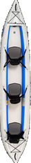 The Sea Eagle 465ft FastTrack™ combines all the features of its smaller sister (the 385ft FastTrack™) with the ability to carry more cargo and persons. Featuring the patented, state-of-the-art, external, rigid, inflatable NeedleKnife™ Keel for a faster, smoother paddling experience! (U.S. Patent #8,286,573 2) Inflatable Kayaks and Canoes
