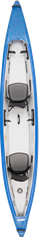 Now featuring the FlexBrace2™ adjustable footrests with EZ-Install feature, new graphics, a center carry handle, and daisy chain tied-down loops for securing gear!
The World's First All Drop Stitch Patented RazorLite™ two-person inflatable kayak. A lighter, narrower, and faster-to-paddle, high-performance tandem kayak for adventurers. 
With a tapered, hard-nose bow and stern, and fully constructed with Drop Stitch technology, the 473RL cuts through waves cleaner, straighter, and sharper than any other kayak on the market allowing paddling speeds up to 6 mph.
U.S. Patent 9,452,809 Inflatable Kayaks and Canoes