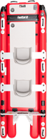 Now featuring Dual Front Carry Handles, a Non-Slip EVA foam pad, Sea Eagle Accessory Pad (compatible with Scotty® products and similar accessories), built-in 36" FishRuler, and the Quik-Attach casting bar mounts for attaching the optional Sea Eagle Universal Casting Bar.
LIGHTER, STRONGER, and EVEN MORE PACKABLE - Welcome to the future! Due to the latest technological advancement in double-layer, high-pressure, all-drop-stitch, fusion technology, the current generation FastCat12™ is 19 lbs. lighter than its predecessor. Weighing in at just 94 lbs. versus the previous 113 lbs. It's also incredibly stronger due to the fusion welding process and much easier to fold and pack up. The future is here - order yours today!
The FastCat12™ is a rugged, dependable, rigid, high-pressure, all-drop stitch constructed, rapid self-bailing, two-person, inflatable, FastCat12™ Catamaran Boat that provides incredible deck space and "The Smoothest Ride On The Water!" Inflatable Boats