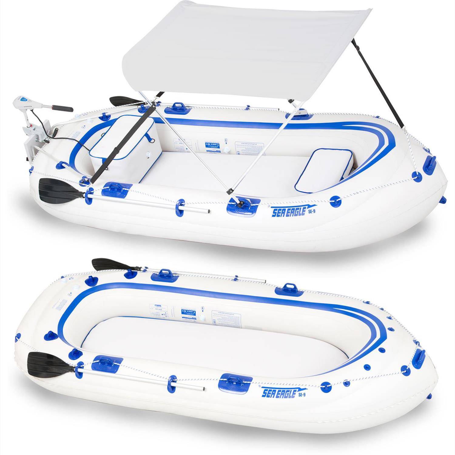 Sea Eagle SE9 4 person Inflatable Boat. Package Prices starting at $499  plus FREE Shipping